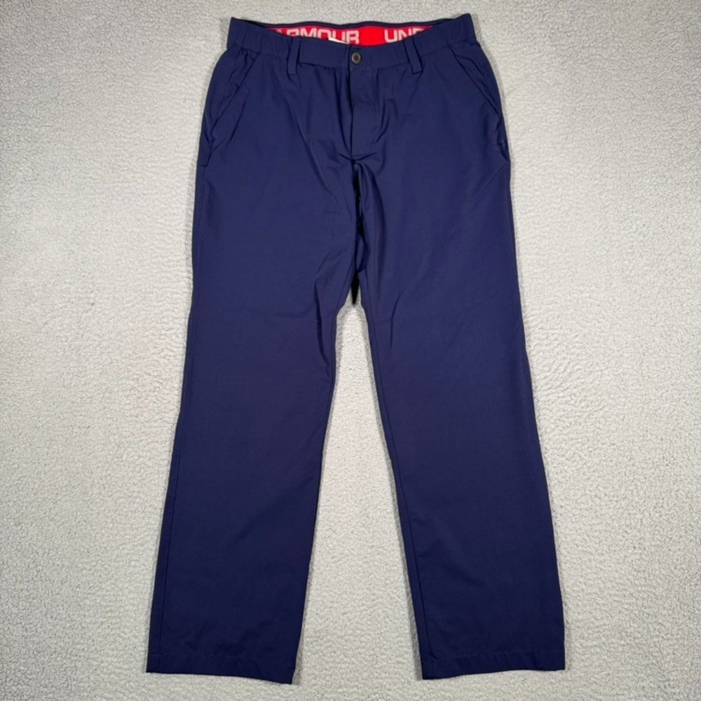 Under Armour Pants Mens 32x31 Blue Matchplay Golf Performance Stretch Preppy